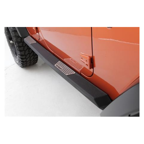 Progi, stopnie stalowe SMITTYBILT Atlas - Jeep Wrangler JK 4 drzwi